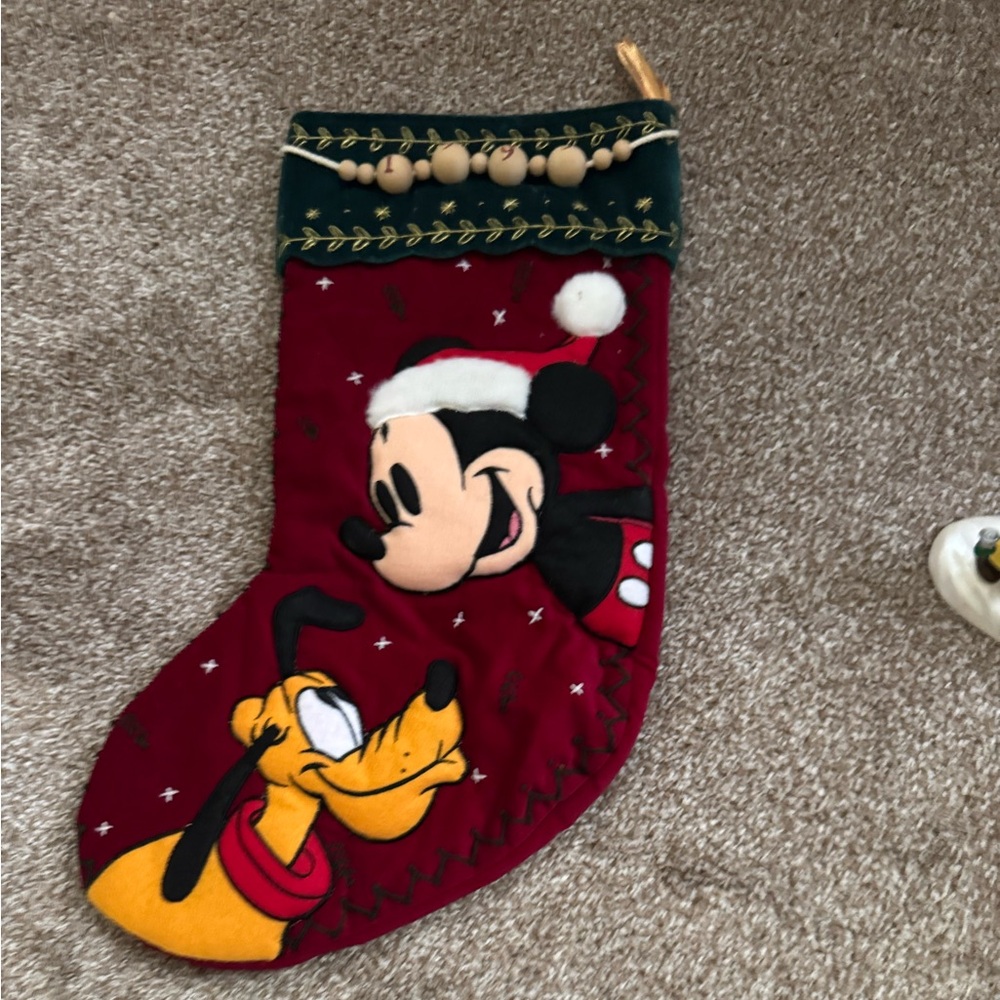 Mickey and Pluto Christmas Stocking